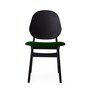 Warm Nordic Noble Chair with Black Lacquer Beech - Dark green