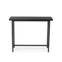 Warm Nordic Herringbone Tile Console Table - Soft black