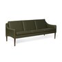 Warm Nordic Mr. Olsen Sofa 3 seater - Pickle green leather