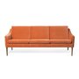 Warm Nordic Mr. Olsen Sofa 3 seater - Rusty rose velvet