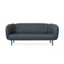 Warm Nordic Cape Sofa with Stitches 3 Seater - Petrol