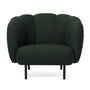 Warm Nordic Cape Lounge Chair with Stitches - Forrest green
