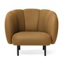 Warm Nordic Cape Lounge Chair with Stitches - Olive