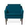 Warm Nordic Mr.Olsen Lounge chair with Walnut Oiled - Dark Turqouise