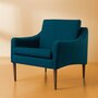 Warm Nordic Mr.Olsen Lounge chair with Walnut Oiled - Dark Turqouise