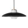 Warm Nordic Opal Shade Pendant - Black noir