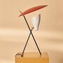 Warm Nordic Silhouette Table Lamp - Rusty red Warm white