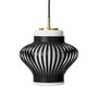 Warm Nordic Opal Lamella Pendant - Black noir