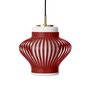 Warm Nordic Opal Lamella Pendant - Red grape