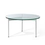 Warm Nordic From Above Table Coffee table  Ø72 - Clear/Warm white