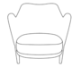 Warm Nordic Cocktail Lounge Chair - Sessel