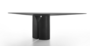 MDF Italia NVL Table - Esstisch oval - Schwarzblau glänzend lackiert - 200 x 120 cm