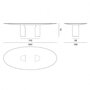 MDF Italia NVL Table - Esstisch oval - 300 x 130 cm