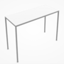 MDF Italia Tense High Table - Stehtisch 220 x 90 cm - Cristalplant Weiss matt