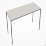 MDF Italia Tense Material High Table - Stehtisch 220 x 90 cm - Kunststein Weiss Calce