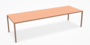 MDF Italia Tense Material - Esstisch - 300x100 cm-Kunststein Rosa Onyx