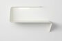 MDF Italia Mamba - Wandregal mit optionaler Beleuchtung - Cristalplant weiss matt - Links - Mit LED