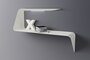 MDF Italia Mamba - Wandregal mit optionaler Beleuchtung - Cristalplant weiss matt - Links - Mit LED