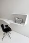 MDF Italia Mamba - Wandregal mit optionaler Beleuchtung - Cristalplant weiss matt - Rechts - Ohne LED