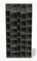 MDF Italia Random 5C - Standregal - Mittelgrau Matt Lackiert
