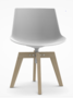 MDF Italia Flow Chair Iroko - Gartenstuhl - Weiss