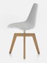 MDF Italia Flow Chair Iroko - Gartenstuhl - Weiss