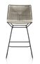 MDF Italia Neil Twist Stool - Barhocker - 65 cm - Ecru - Bleischwarz Matt Lackiert