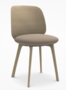 MDF Italia Universal Chair - Stuhl mit Sitzpolsterung - Bleicheiche-Anima-05-Beige - Teller Graphitgrau