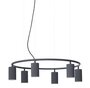 Pholc Donna Circle - Pendelleuchte - Black ink - 100 cm