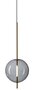 Pholc Kandinsky - Pendelleuchte - Smoked grey, Brass - 30 cm