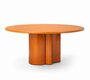 Zanotta Bol - Tisch - Karamel metallic/Karamel matt - H74 x D135 CM