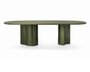 Zanotta Bol - Tisch - Algen metallic / Algen matt - H74 x D160