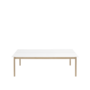 Muuto Linear System Table - White Laminate/White ABS/Oak