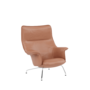 Muuto Doze Lounge Chair - Refine Leather Cognac/Chrome