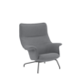 Muuto Doze Lounge Chair - Ocean 80/Anthracite Black