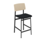 Muuto Loft Counter Stool - Steelcut 190/Oak/Black
