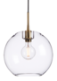 BELID GLORIA PENDANT Ø320 - BRASS/CLEAR GLASS