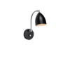 Belid Deluxe Wall Lamp H283 - Matte Black/Brilliant Silver
