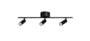 Belid Cato Slim 3 Spotlight Skena - Matte Black