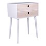 House N Rimini Bedside Table - Natural / White
