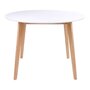 House N Vojens Dining Table ø105 cm - White / Natural