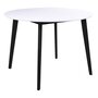 House N Vojens Dining Table ø105 cm - White / Black