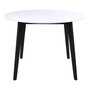 House N Vojens Dining Table ø105 cm - White / Black