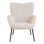 House N Glasgow Chair White w. Black Legs