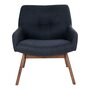 House N London Lounge Chair  - Dark grey / walnut legs