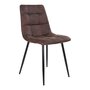 House N Middelfart Dining Chair - Dark brown microfiber