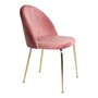 House N Geneve Dining Chair with Brass Legs - rose velvet 