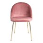 House N Geneve Dining Chair with Brass Legs - rose velvet 