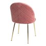 House N Geneve Dining Chair with Brass Legs - rose velvet 