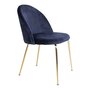 House N Geneve Dining Chair with Brass Legs - blue 